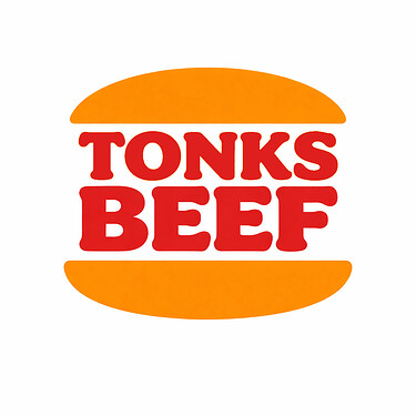 Bright and bold burger logo