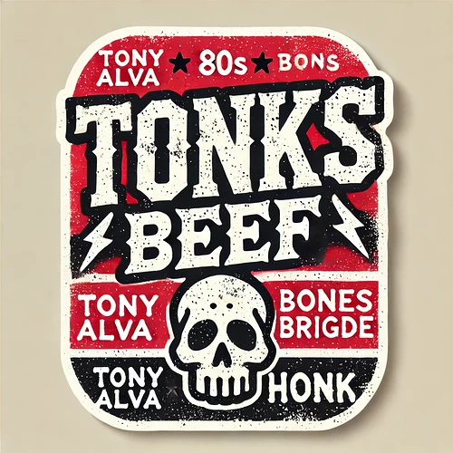 DALL·E 2025-07-14 22.01.45 - A vintage skateboarding sticker design in the style of the 1970s-80s skate era, referencing Tony Alva, Tony Hawk, and the Bones Brigade. The sticker f