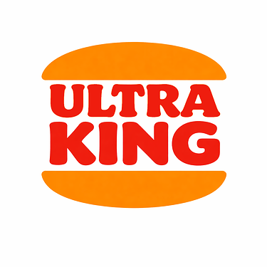 Ultra King logo with burger buns
