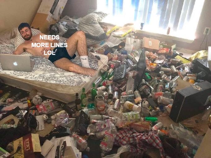 man-in-underwear-lying-on-bed-surrounded-by-garbage (2)